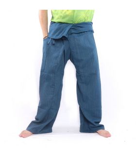 Thai Fisherman Pants Cottonmix extra lang - blau