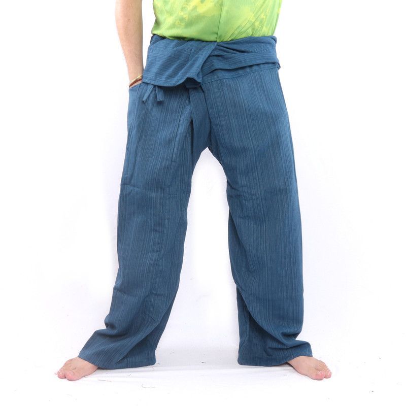 Thai Fisherman Pants Cottonmix extra long - blue