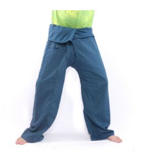 Thai Fisherman Pants Cottonmix extra lang - blau
