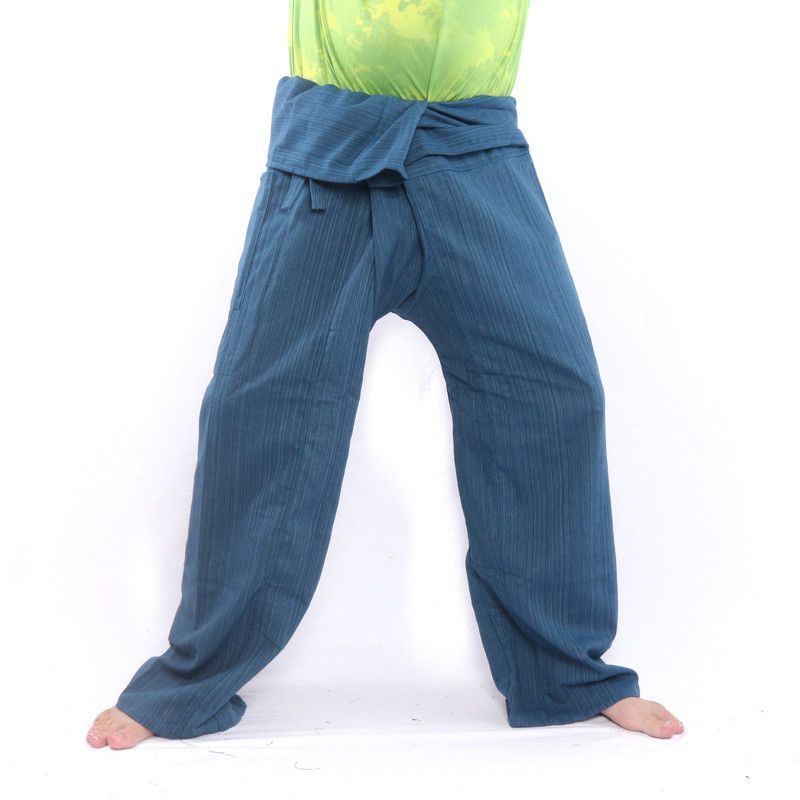 Thai Fisherman Pants Cottonmix extra long - blue