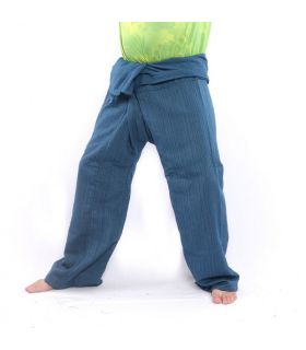Thai Fisherman Pants Cottonmix extra lang - blau