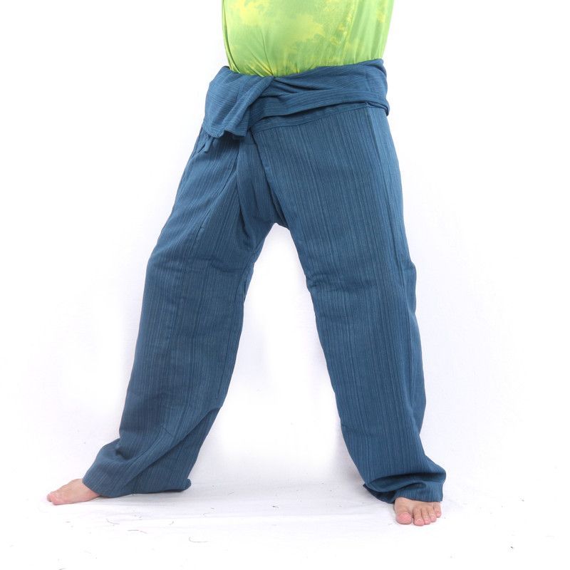 Thai Fisherman Pants Cottonmix extra long - blue