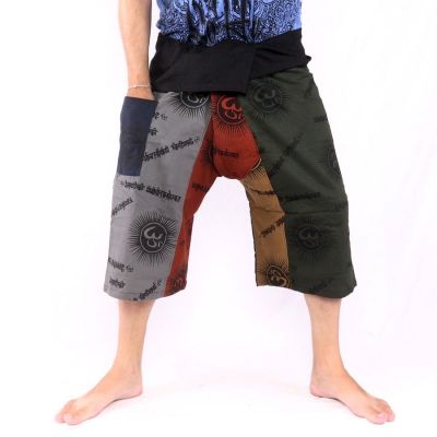 3/5 Thai Fischerhose kurz Om Goa - Baumwolle