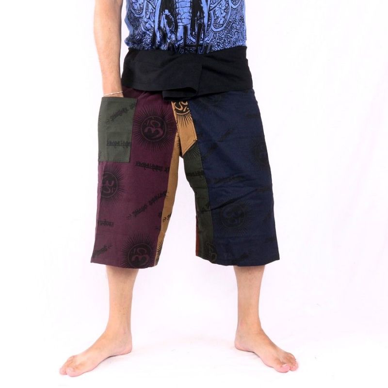 3/5 Thai fisherman pants short Om Goa - cotton