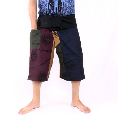 3/5 Thai Fischerhose kurz Om Goa - Baumwolle