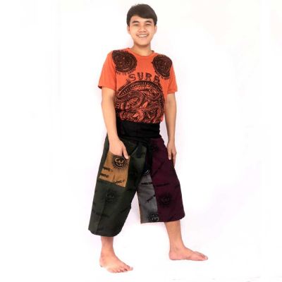 3/5 Thai Fischerhose kurz Om Goa - Baumwolle