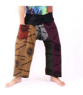 Thai fisherman pants Om Goa - cotton size L