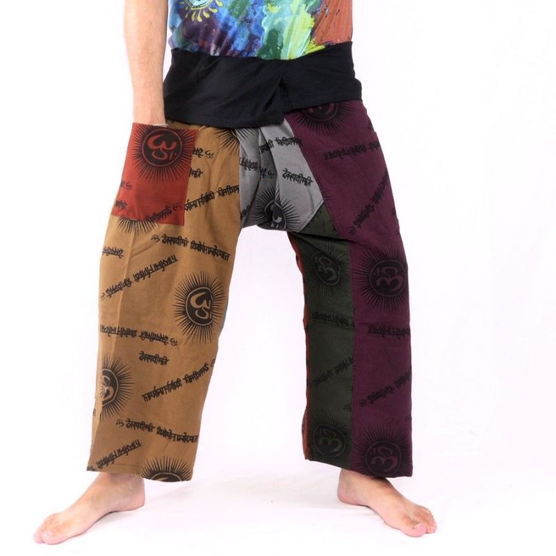 Pantalon de pêcheur thaïlandais Om Goa - coton taille L