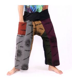 Thai fisherman pants Om Goa - cotton size L