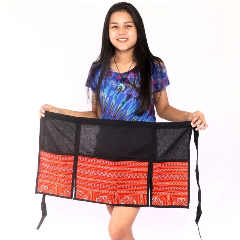 Falda corta Hmong bordada a mano
