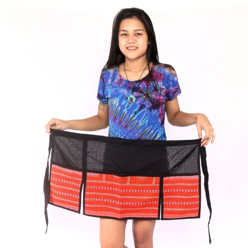 Falda corta Hmong bordada a mano