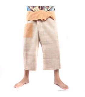 Thai Fischerhose handgewebt - natürliche Farben