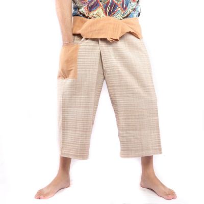 Thai fisherman pants hand woven - natural colors