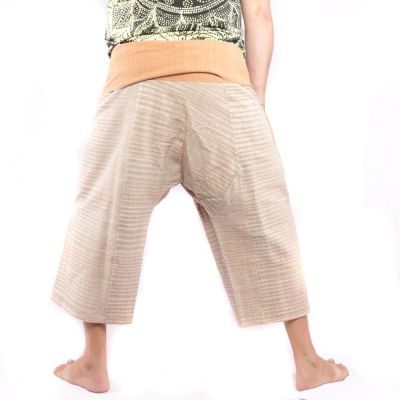 Thai fisherman pants hand woven - natural colors