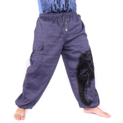Haremshose Jogger Elefantenkopf