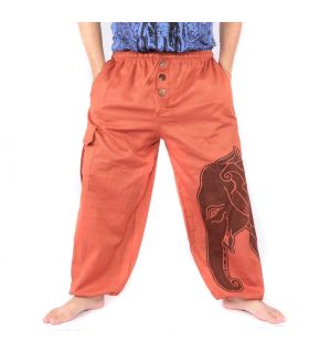 Haremshose Jogger Elefantenkopf