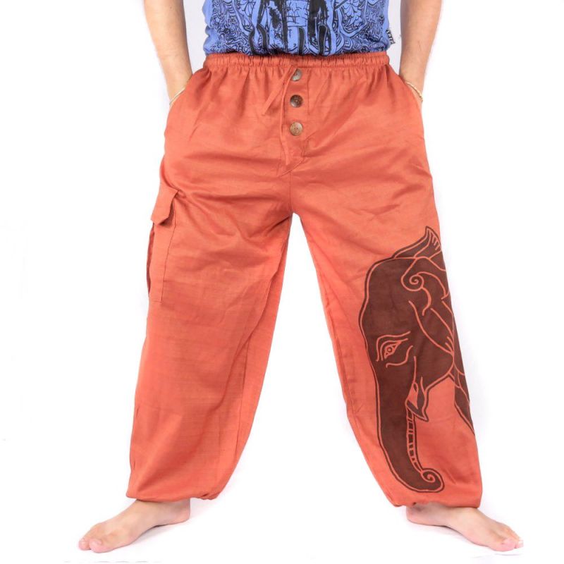 Haremshose Jogger Elefantenkopf