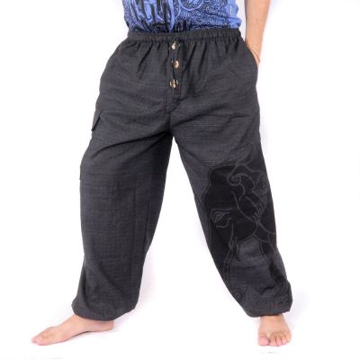 Haremshose Jogger Elefantenkopf