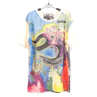 "Mirror" Om T-shirt Size L
