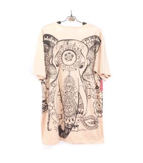 "Mirror" Hippie Ganesha Elefant T-Shirt Größe L