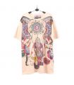 "Mirror" Hippie Ganesha Elefant T-Shirt Größe L