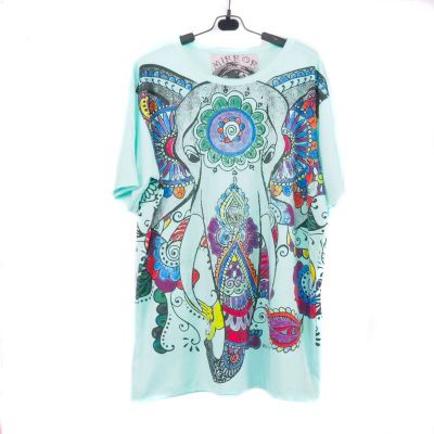 "Mirror" Hippie Ganesha Elephant T-Shirt Size L