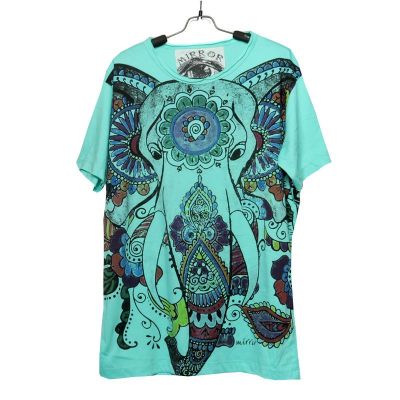 "Mirror" Ganesha Elephant T-shirt size M