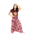 Haremshose Jumpsuit für Frauen Elefanten rot