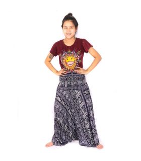 Aladinhose Jumpsuit für Frauen Elefanten dunkelblau