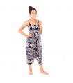Harem pants jumpsuit elephants dark blue