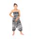 Harem pants jumpsuit, onesie, playsuit, romper elephants black