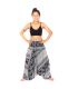 Harem pants jumpsuit, onesie, playsuit, romper elephants black