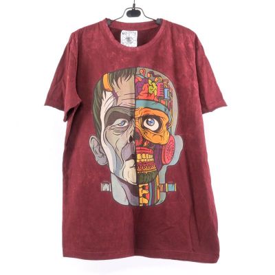 "No Time" T-Shirt Frankenstein Size M Stonewashed