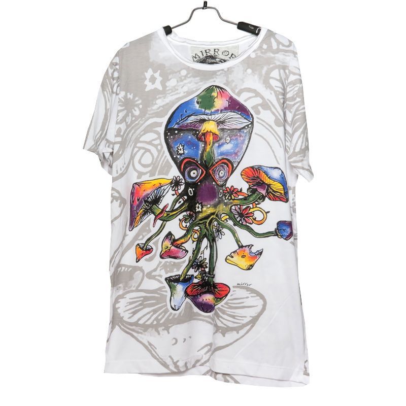 "Mirror" Tintenfisch, Krake, Pilze T-Shirt Größe M