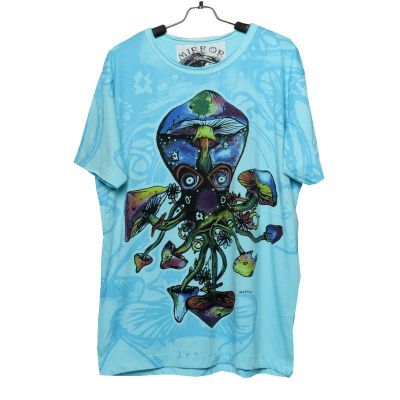 "Mirror" Squid, Octopus, Mushroom T-Shirt Size M