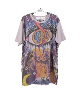 "Mirror" Hippie Ganesha Elephant T-Shirt Size L