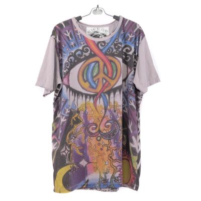 "Mirror" Hippie Ganesha Elephant T-Shirt Size L