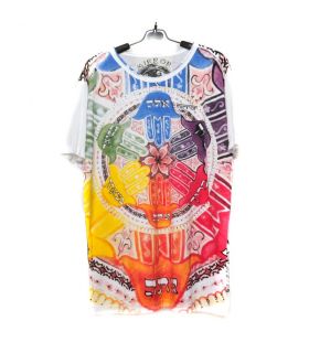 "Mirror" Hand of Fatima T-Shirt Size L