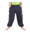 Thai hippie pants for tying Spiral design made of heavy cotton
