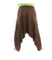 ॐ Aladinhose mit Sanskrit Symbolen Baumwollmix braun