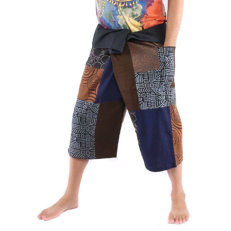 Thai Fischerman Patchwork Shorts
