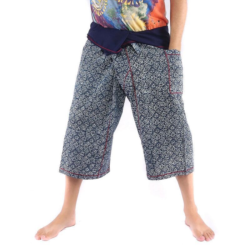 Pantalones de pescador tailandeses de Chiang Mai, Capri de algodón pesado