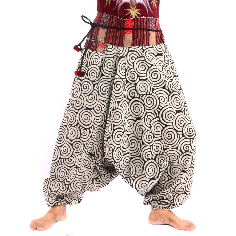 Harem pants circle pattern