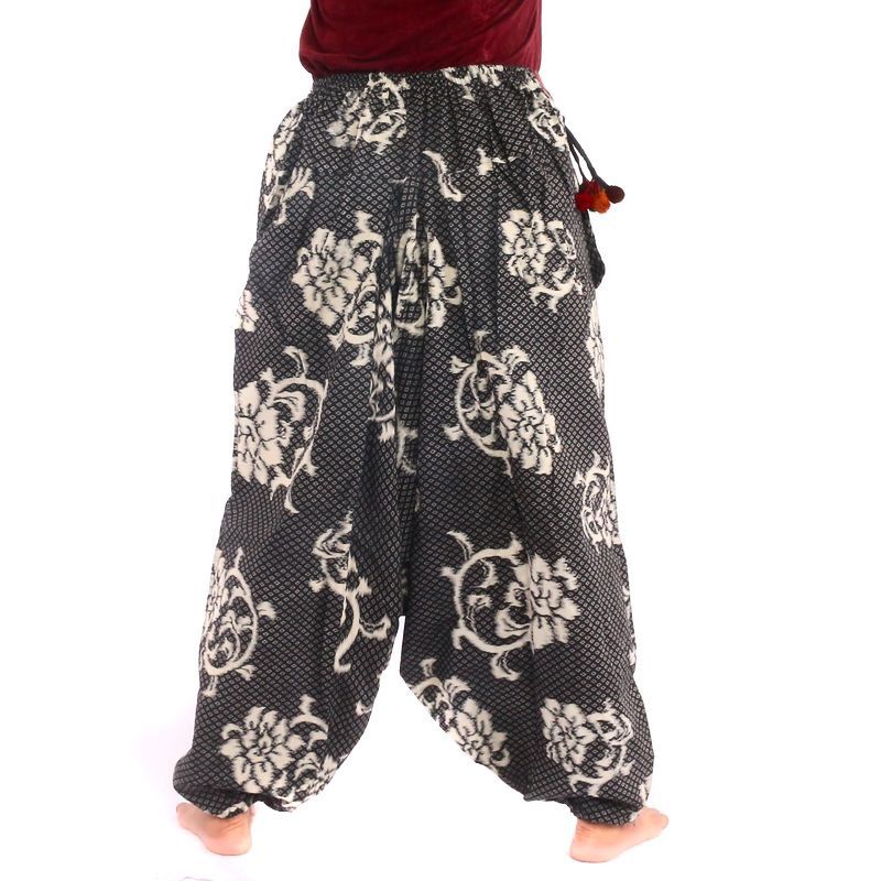Pantalones de harén con estampado floral