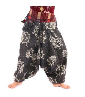 Pantalones de harén con estampado floral