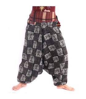 Harem pants north thailand square pattern