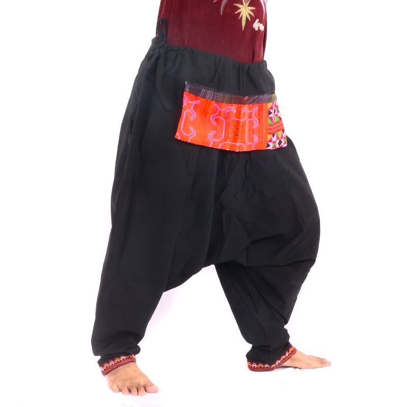 Aladinhose Hmong Stil seitlich zum Zubinden