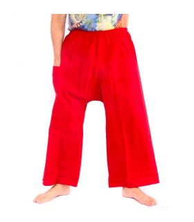 Freizeithose Baumwolle - rot