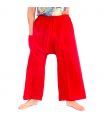 Freizeithose Baumwolle - rot