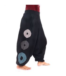 Harem pants black, cotton